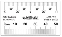 Load image into Gallery viewer, 50 mm / 2" Dual Scale Radiopaque Ruler - NIST Certified
