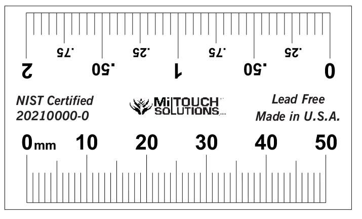 Ruler in mm on new arrivals phone