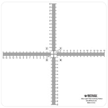 Load image into Gallery viewer, 30 cm high definition, LEAD-FREE radiopaque centering pattern. This 30 cm cross pattern is designed for a quick machine check and alignment.
