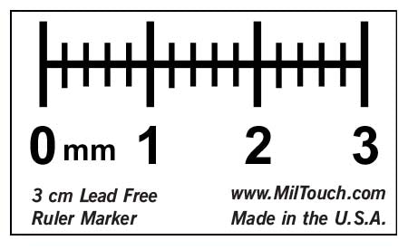 3 cm Digital Style Radiopaque Ruler Marker – MilTouch Solutions