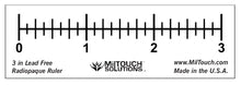 Load image into Gallery viewer, 3&quot; Radiopaque Ruler - 1/8 inch Demarcations - NIST Certified
