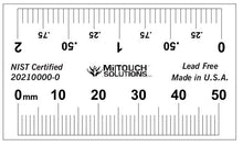 Load image into Gallery viewer, 50 mm / 2&quot; Dual Scale Radiopaque Ruler - NIST Certified
