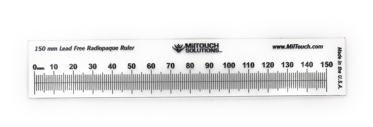 Radioqute Ruler 150 mm Radiopaque Ruler – MilTouch Solutions