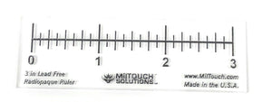 3" Radiopaque Ruler - 1/8 inch Demarcations