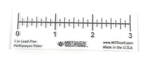 Load image into Gallery viewer, 3&quot; Radiopaque Ruler - 1/8 inch Demarcations - NIST Certified
