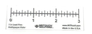 12 / 31 cm Dual Scale Radiopaque Ruler (1/32 in & 1 mm grad