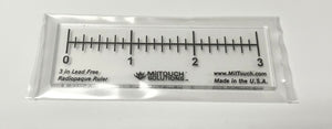 3" Radiopaque Ruler - 1/8 inch Demarcations