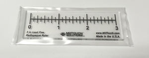 3" Radiopaque Ruler - 1/8 inch Demarcations - NIST Certified