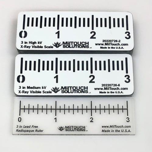 12 / 31 cm Dual Scale Radiopaque Ruler (1/32 in & 1 mm grad